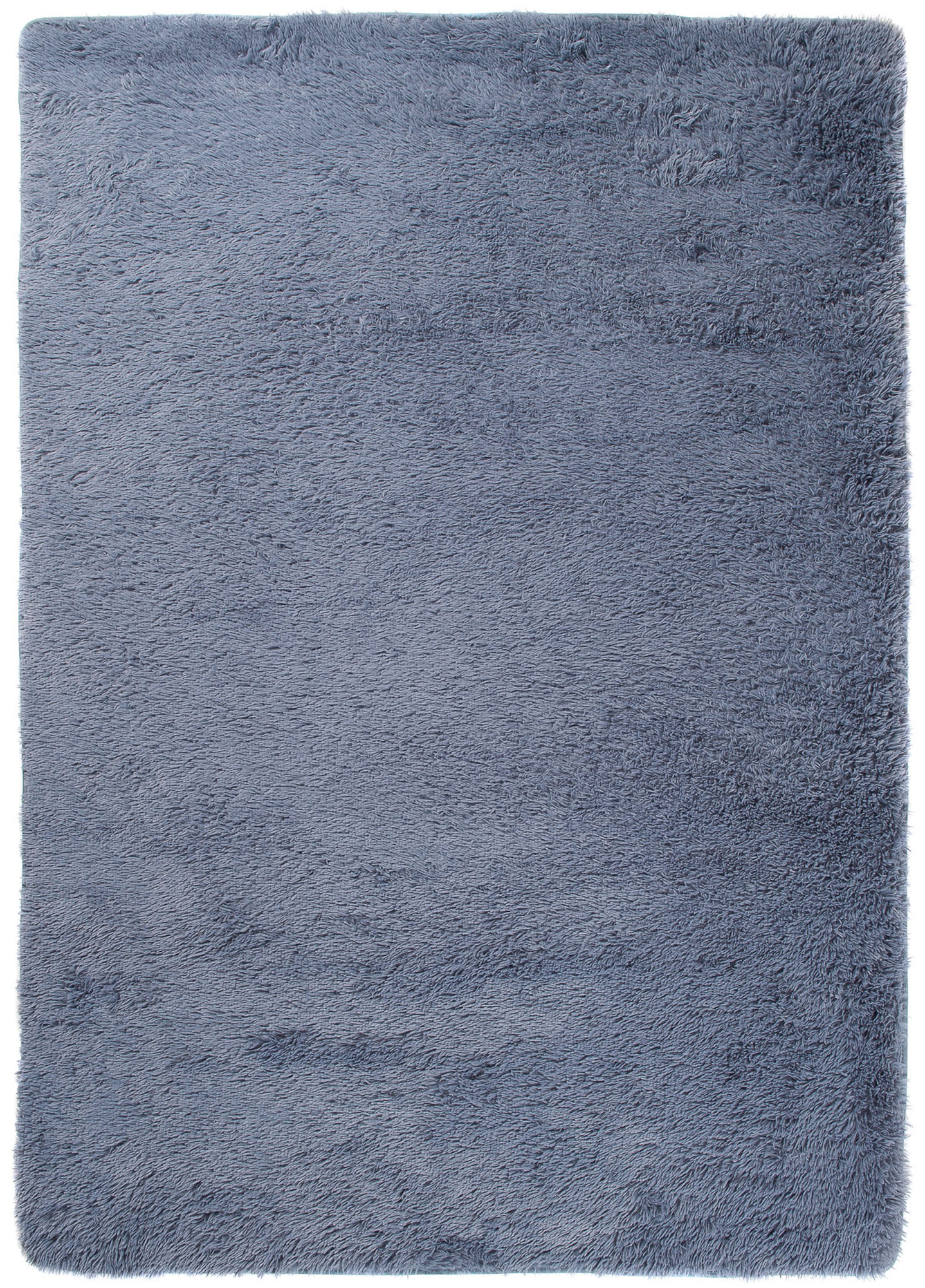 Teppich Silk Grau Blau Rutschfest Shaggy