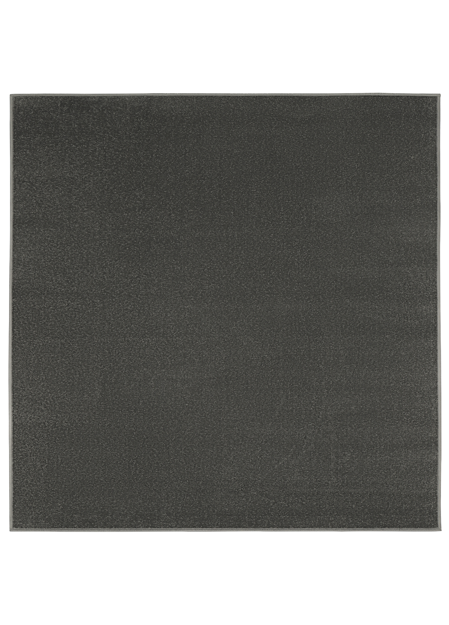Teppich Mono Quadrat Indoor Outdoor Dunkel Grau