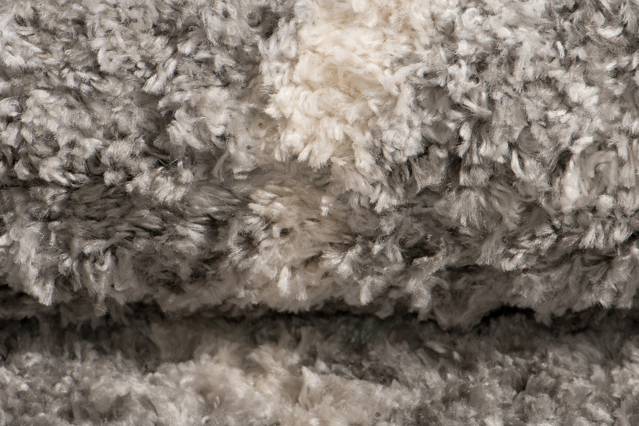 Teppich Versay Grau Creme Zick-Zack mit Fransen