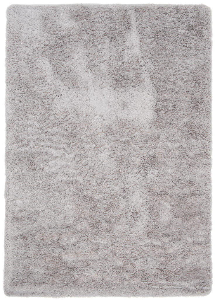 Teppich Silk Hell Grau Rutschfest Shaggy