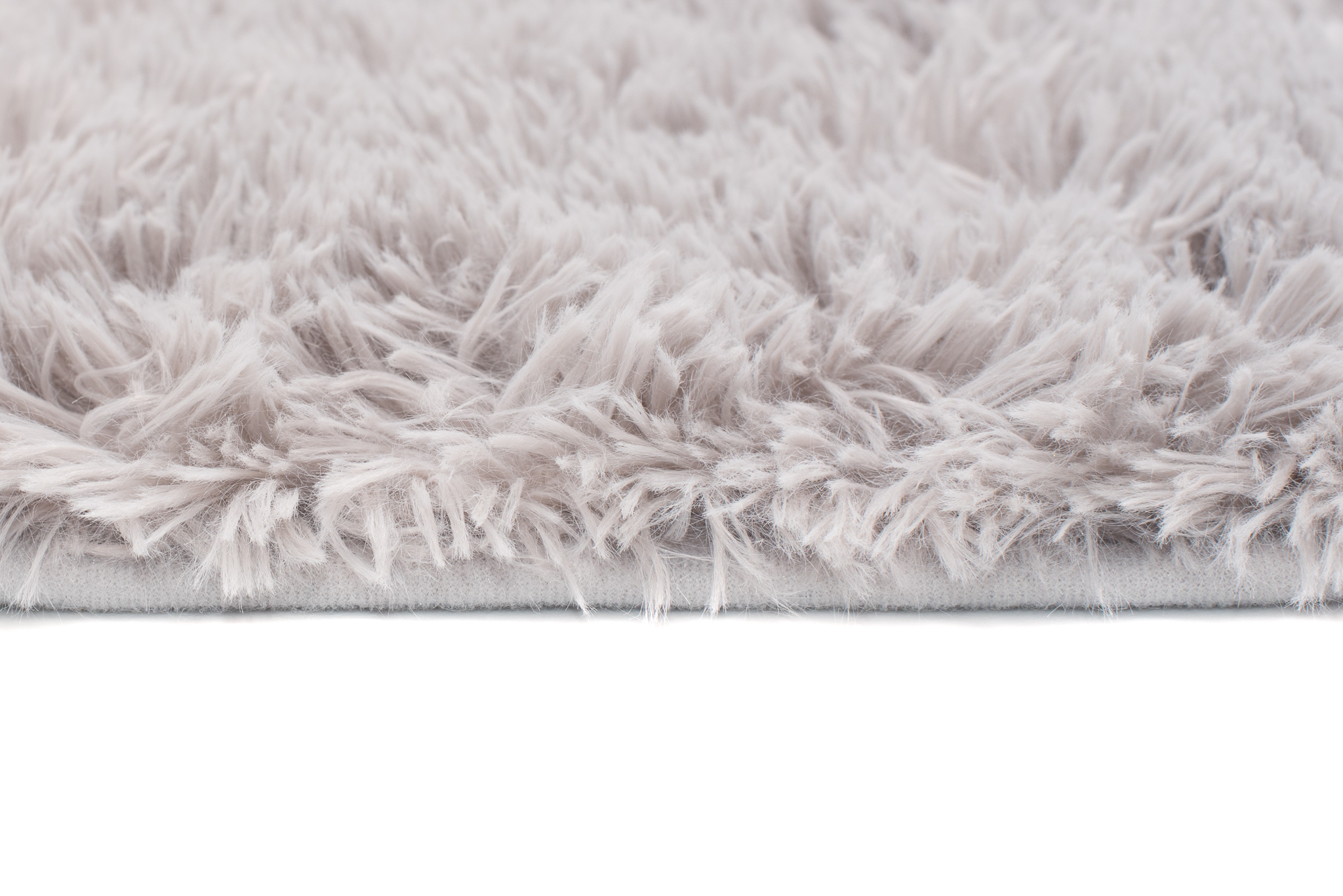 Teppich Silk Hell Grau Rutschfest Shaggy