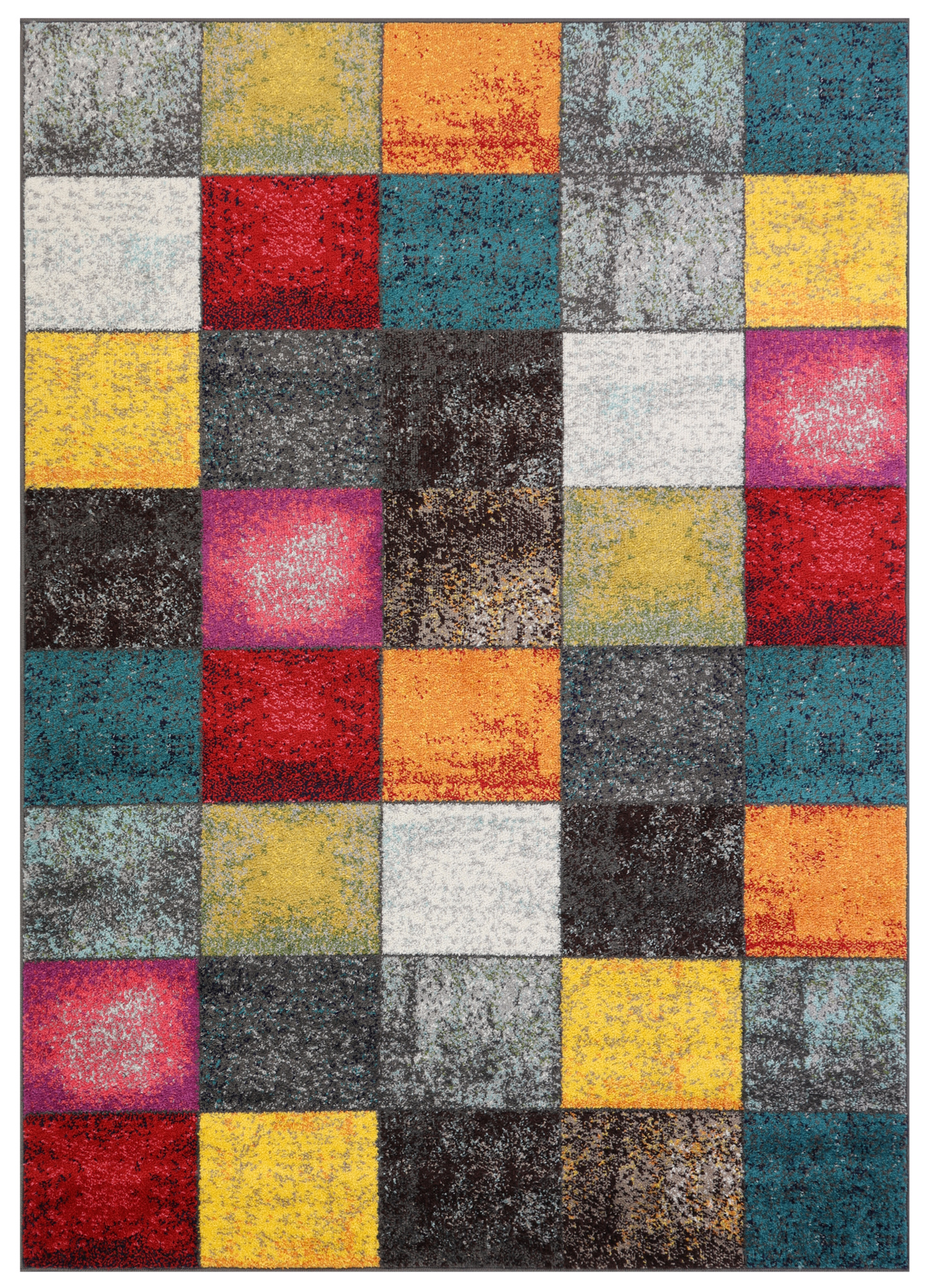 Teppich Salsa Mehrfarbig Quadrate