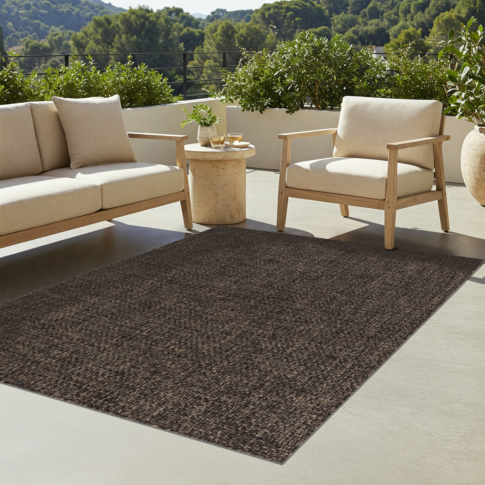 Teppich Outdoor Verano Dunkelbraun