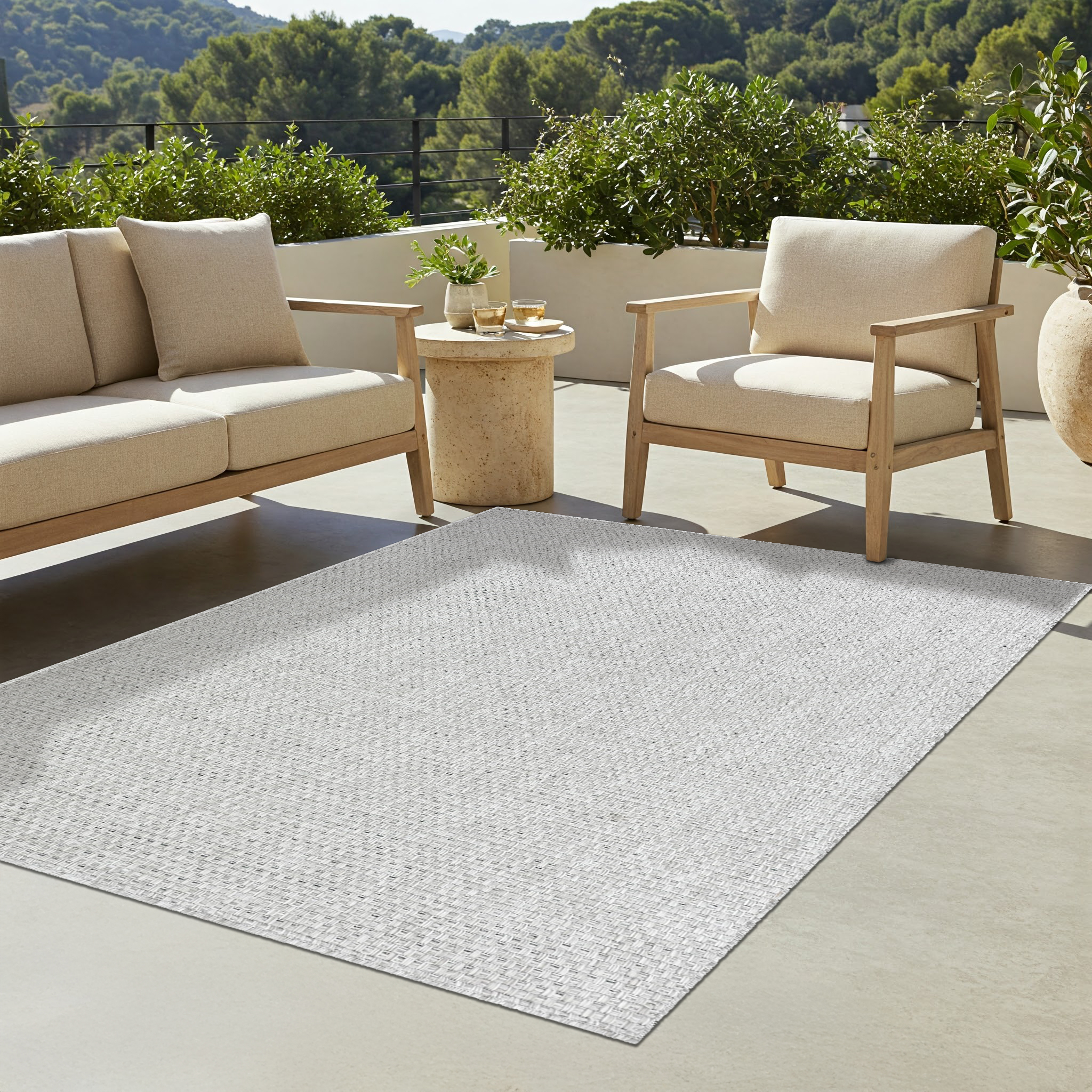Teppich Outdoor Verano Grau