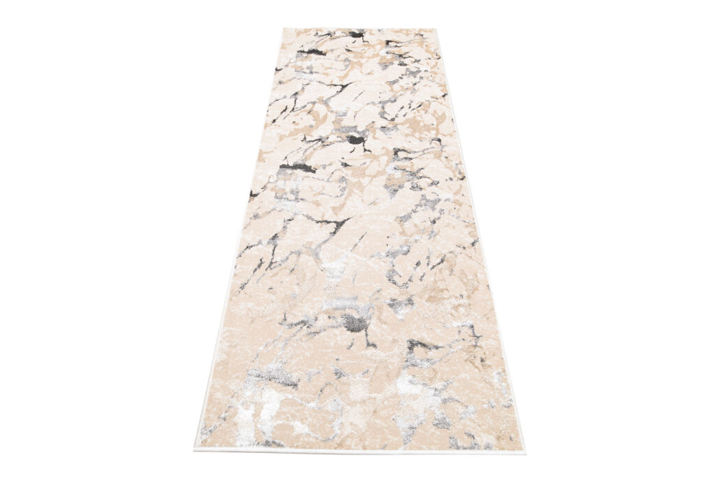 Teppichläufer Crystal Beige Grau Abstrakt Meterware