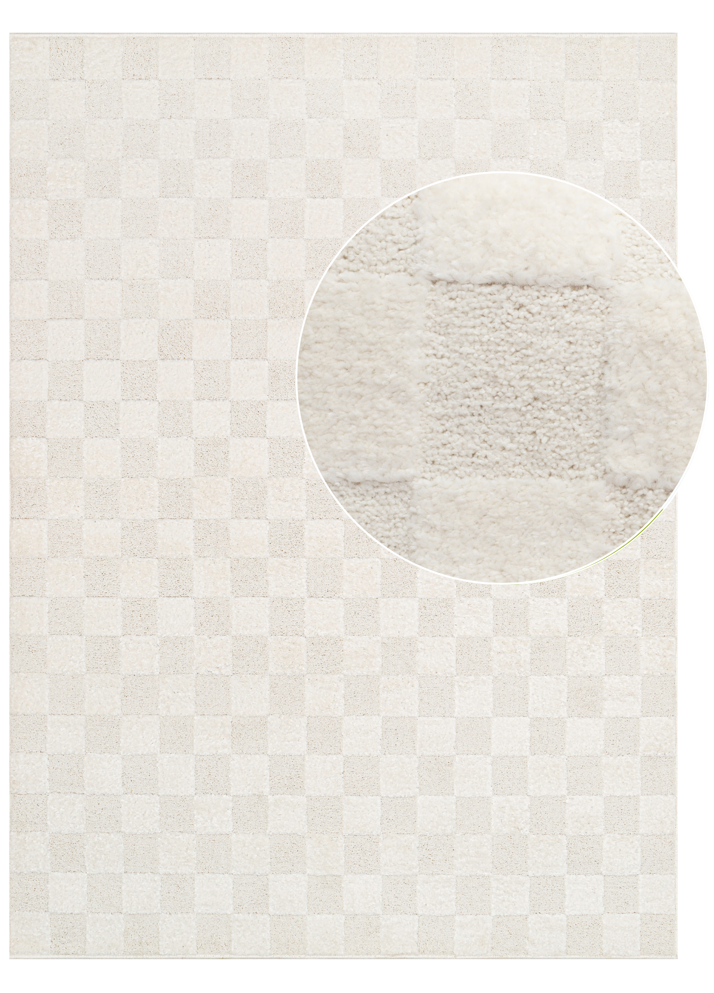Teppich Terra Creme Karo