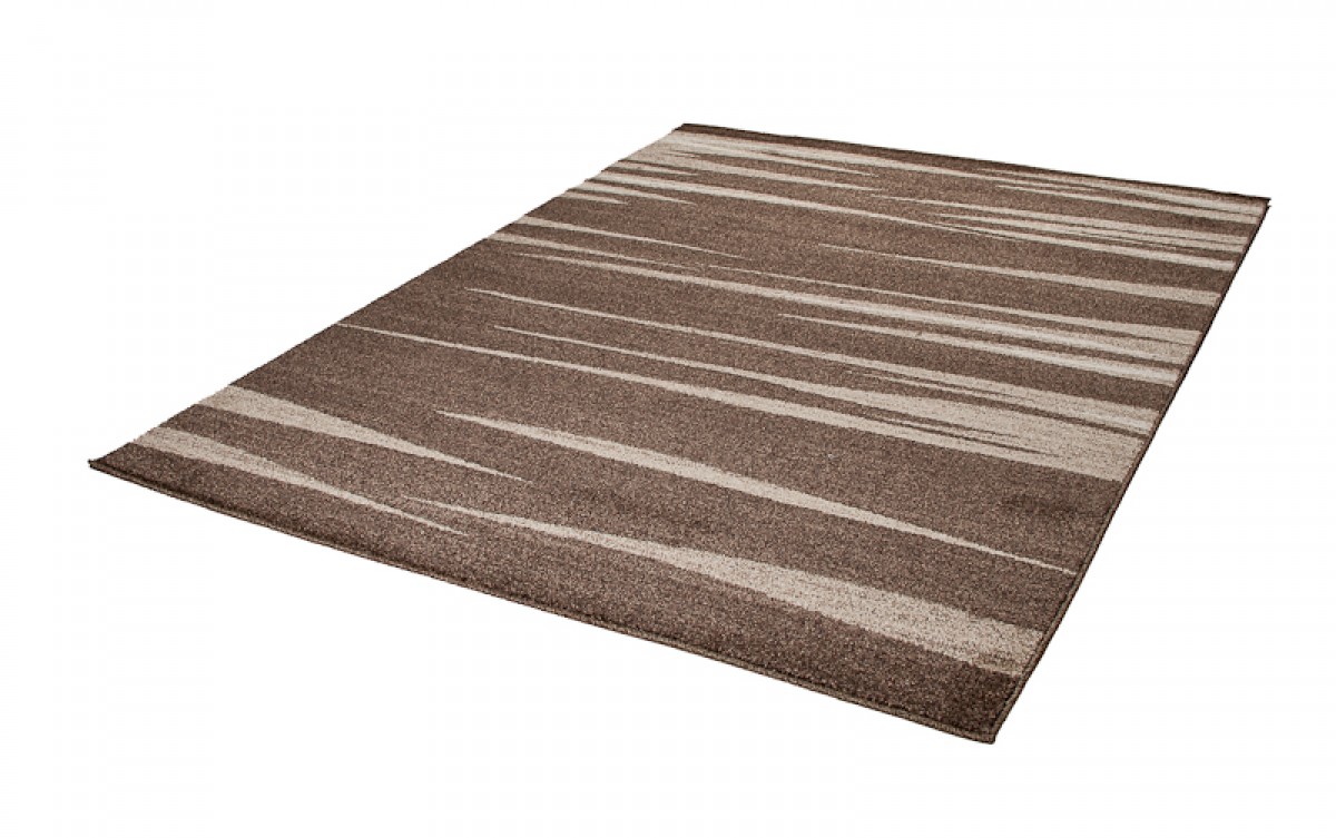 Teppich Sari Braun Beige Gestreift