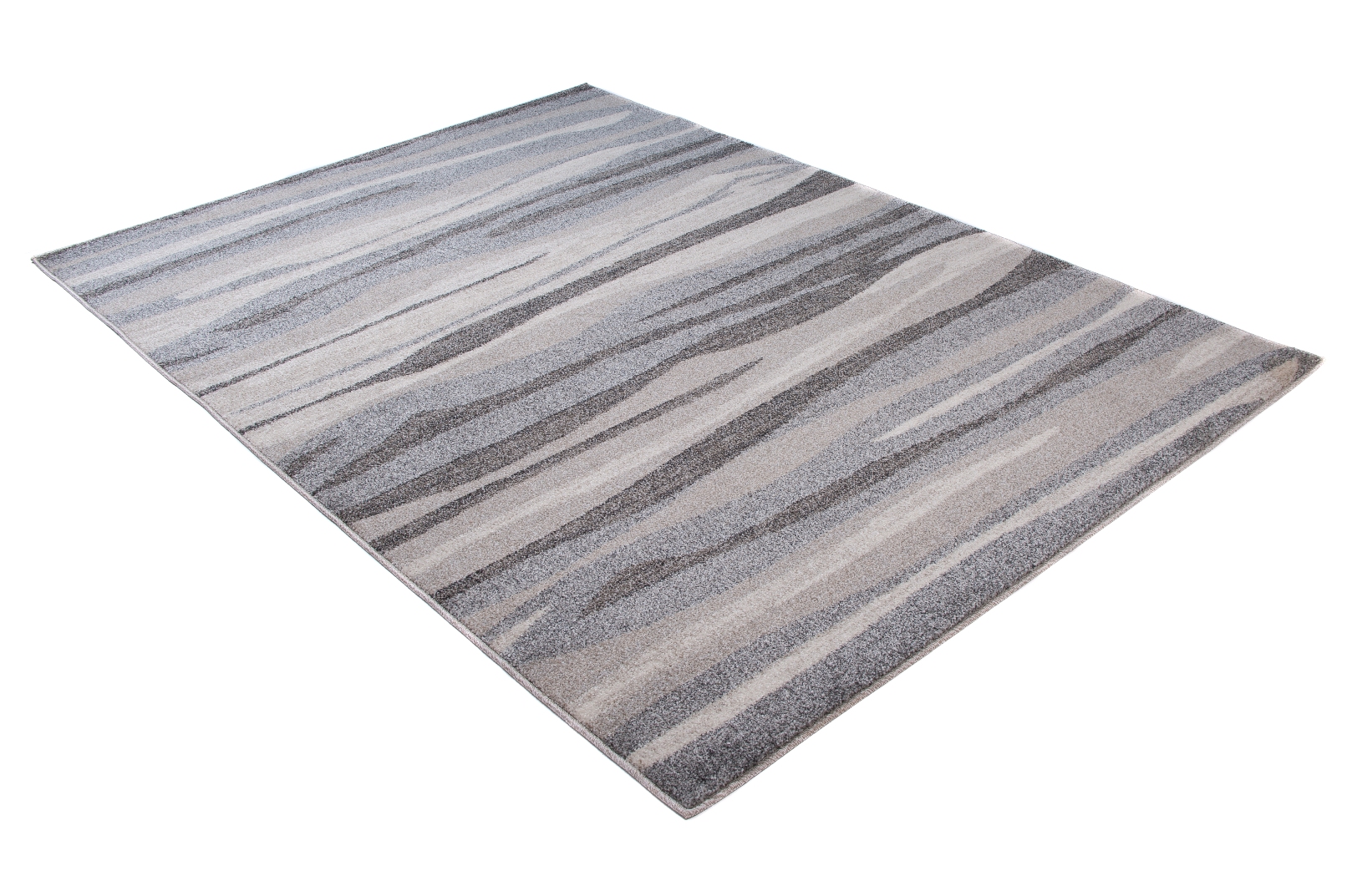 Teppich Sari Grau Beige Wellen