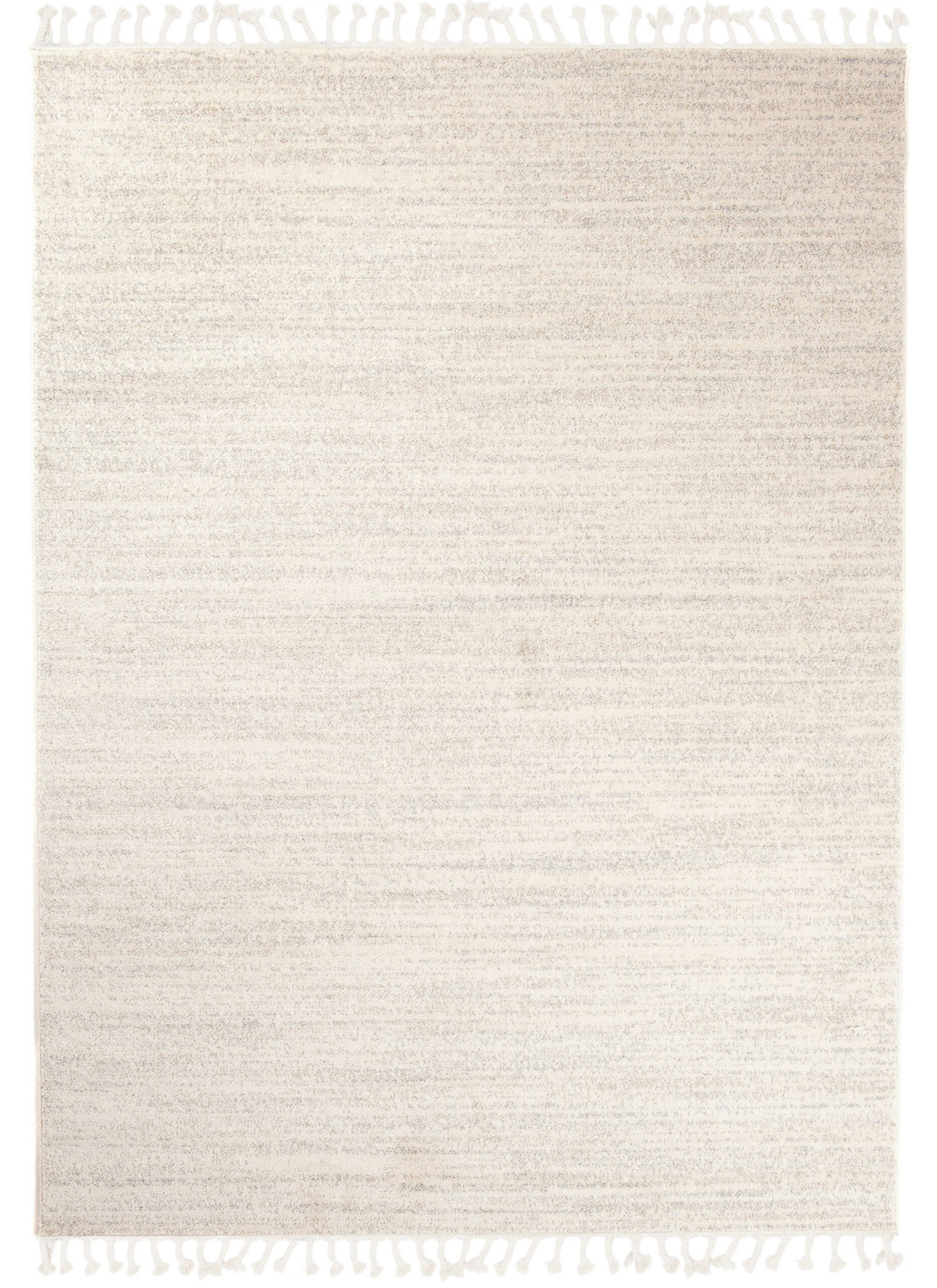 Teppich Sari mit Fransen Hell Creme