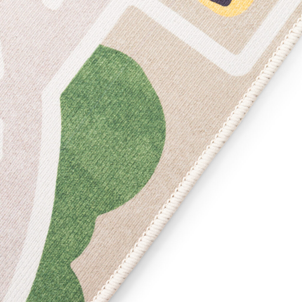 Kinderteppich Joy Beige Stadt Rutschfest