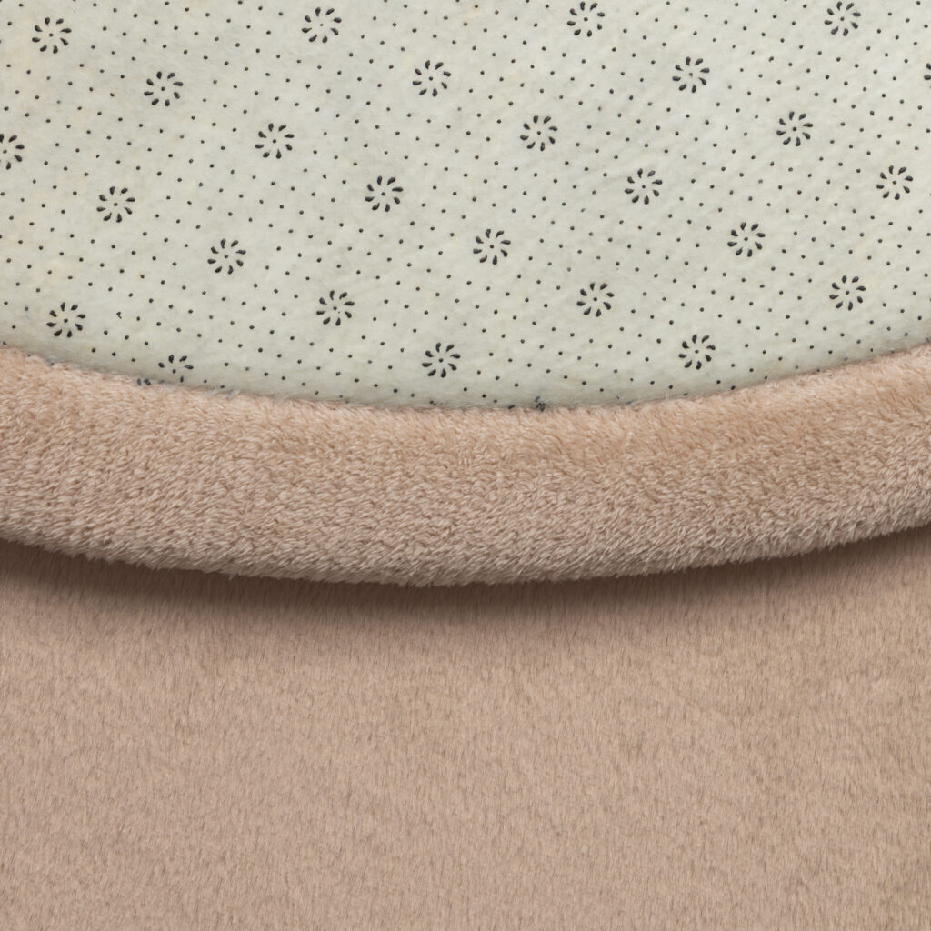 Kinderteppich Fluffin Rund Beige