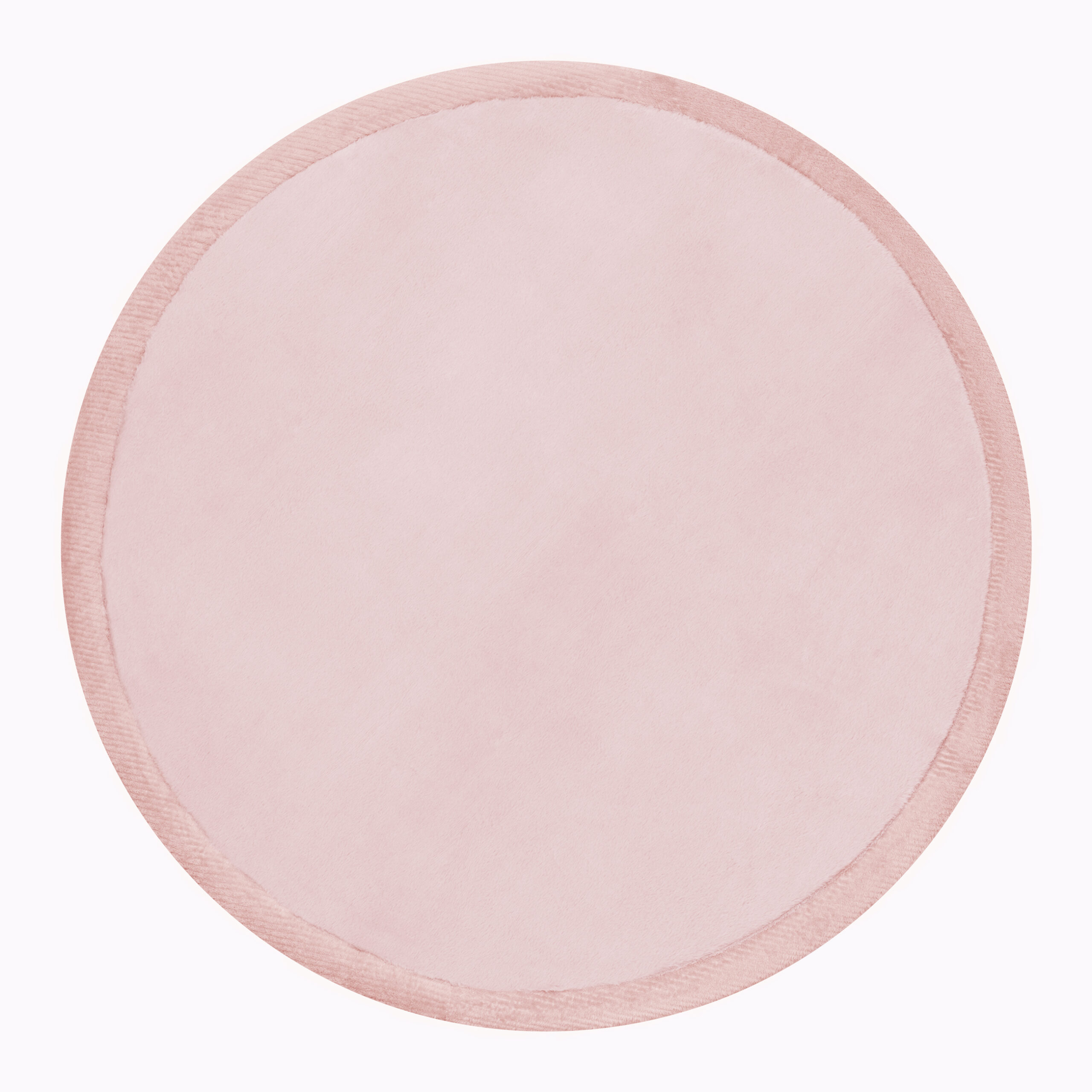 Kinderteppich Fluffin Rund Rosa