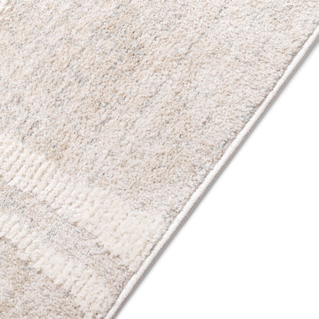 Teppich Trend Quadratisch Grau Beige Geometrisch