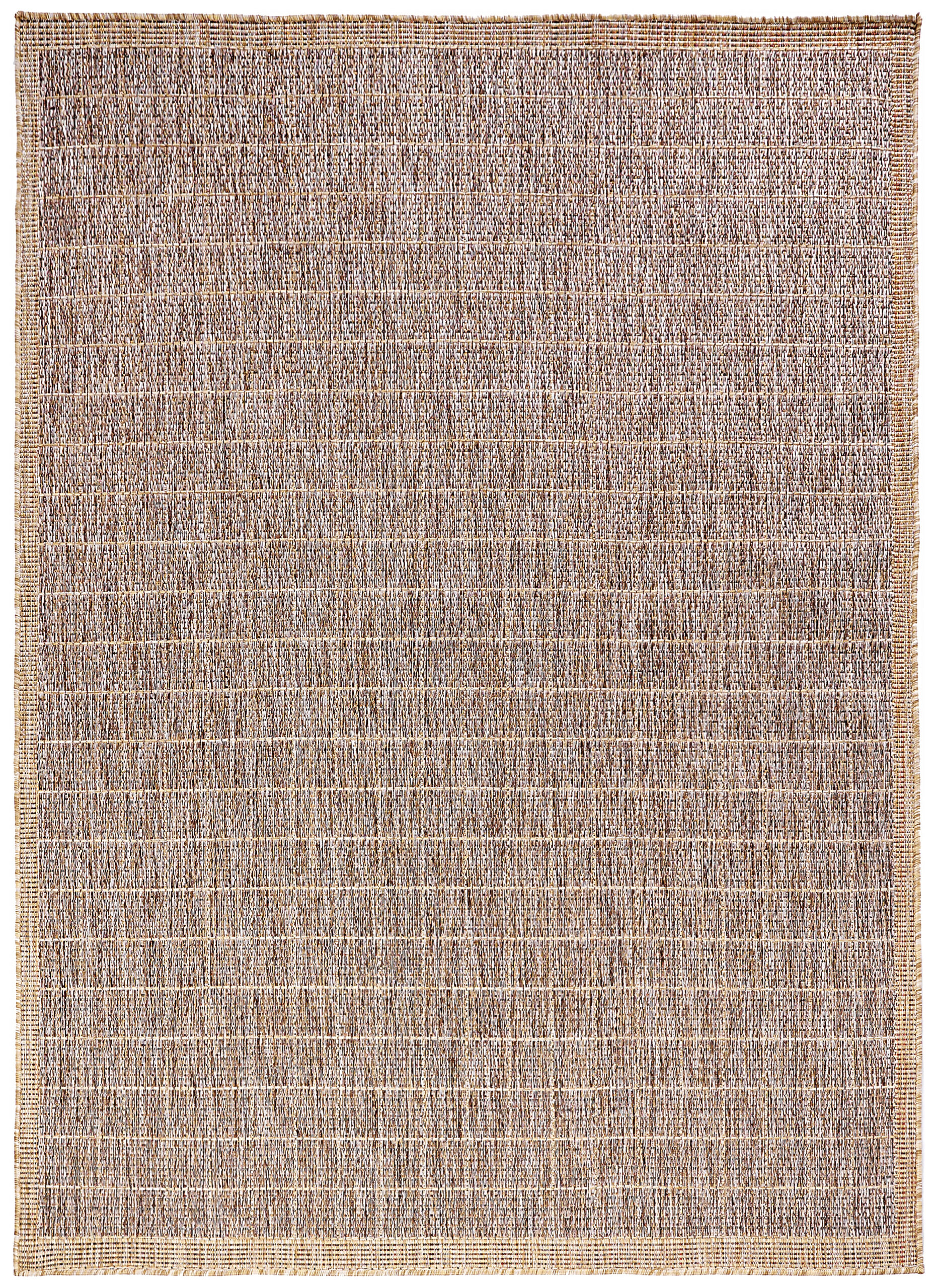 Outdoor-Teppich Yucana Braun Beige Rahmen