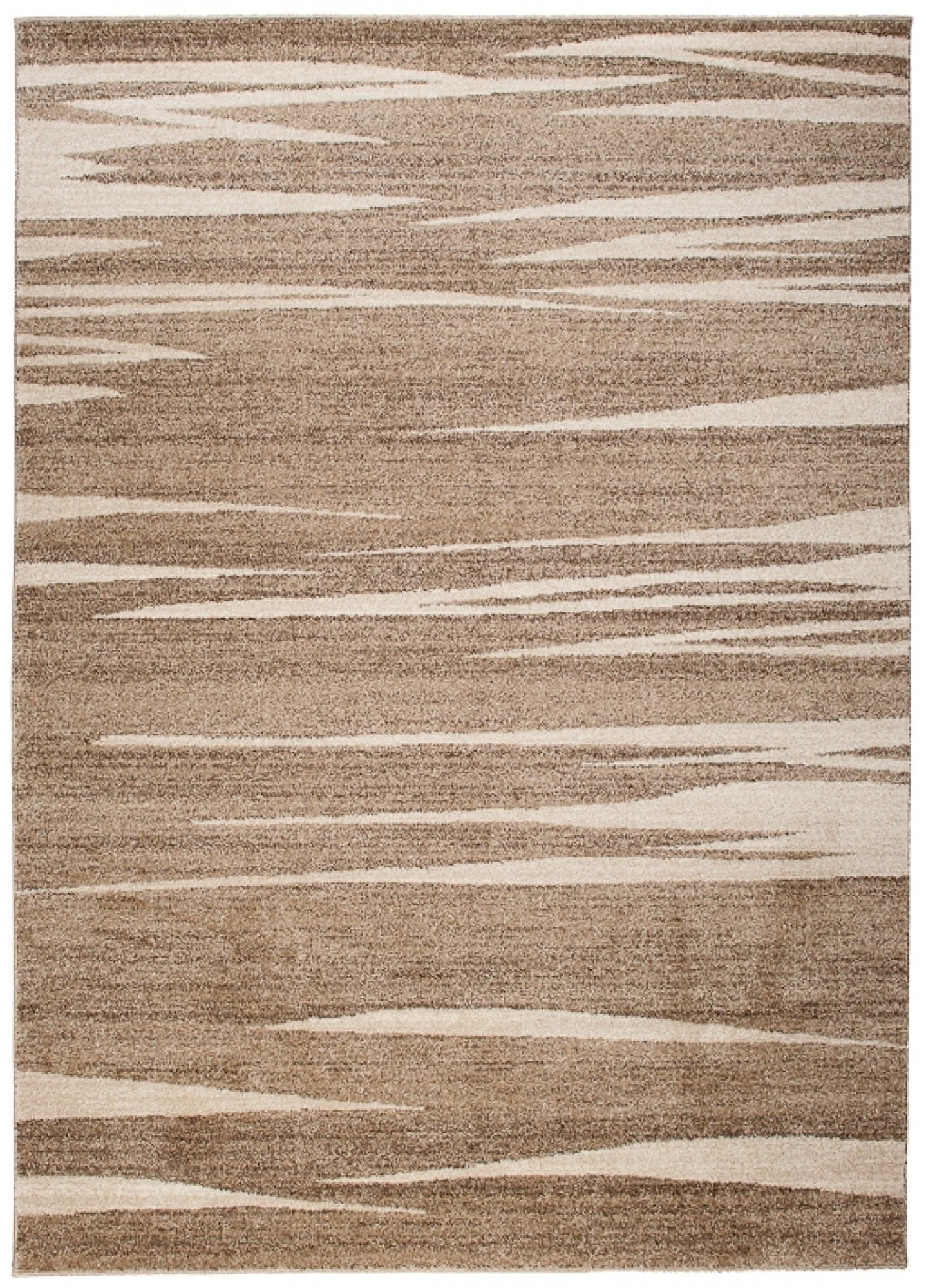 Teppich Sari Dunkel Beige Gestreift