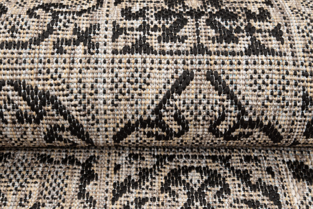 Teppichläufer Melissa Braun Schwarz Mosaik Indoor Outdoor