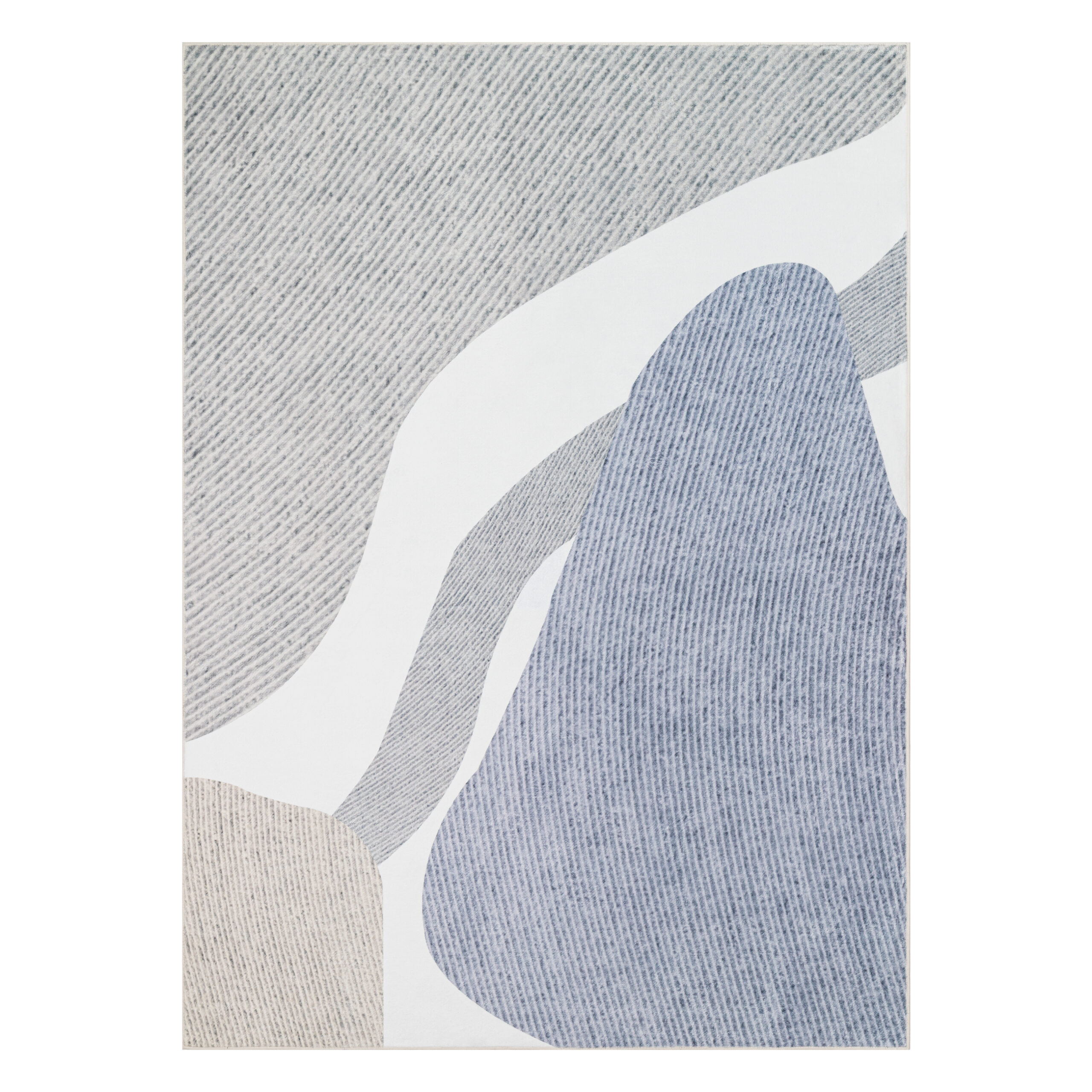 Teppich Wisp Grau Blau Abstrakt