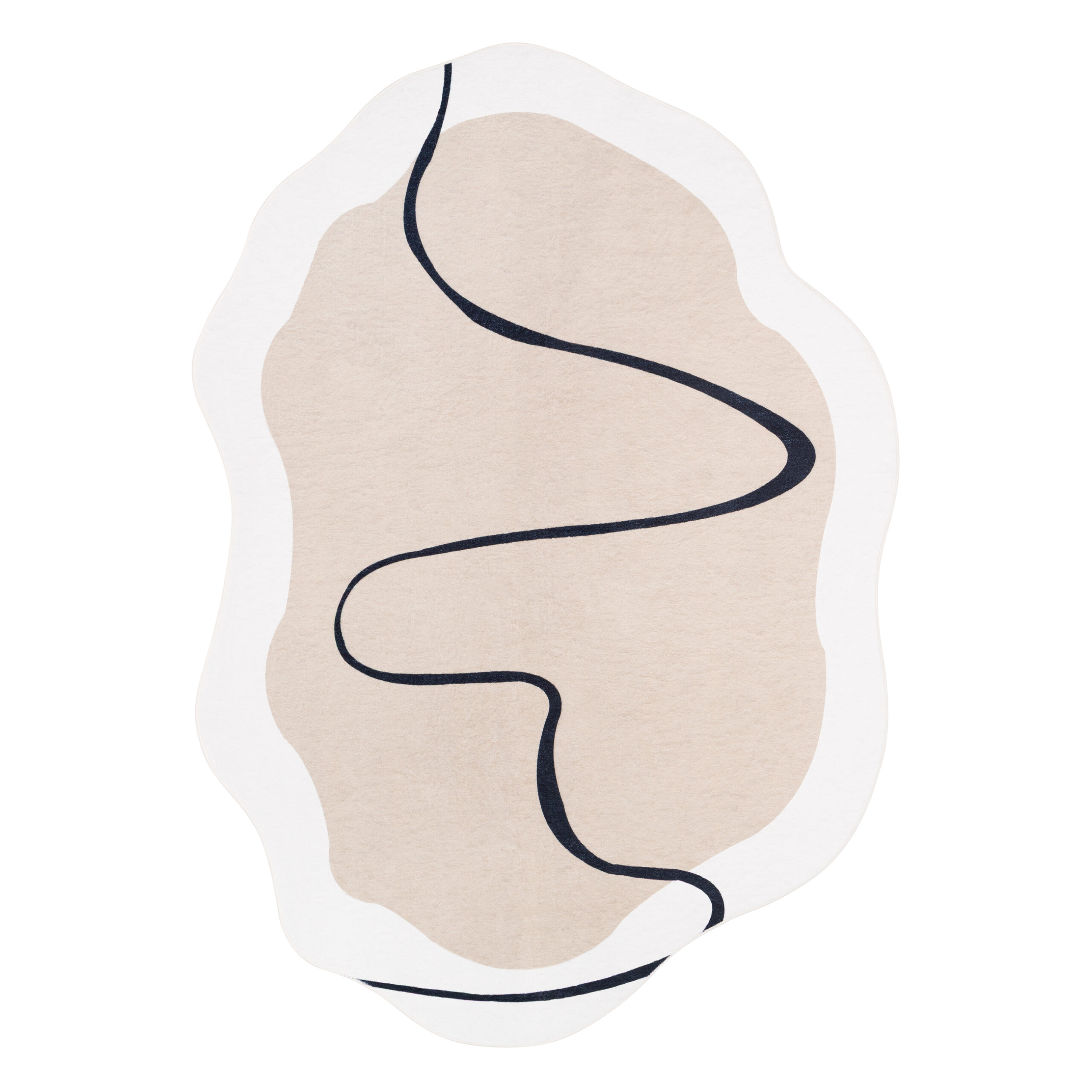 Teppich Wisp Mit Unregelmäßiger Form Beige