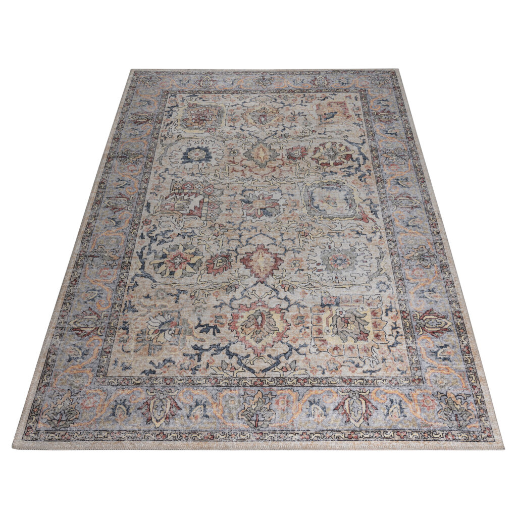 Teppich Dubai Mehrfarbig Ornamente Rutschfest