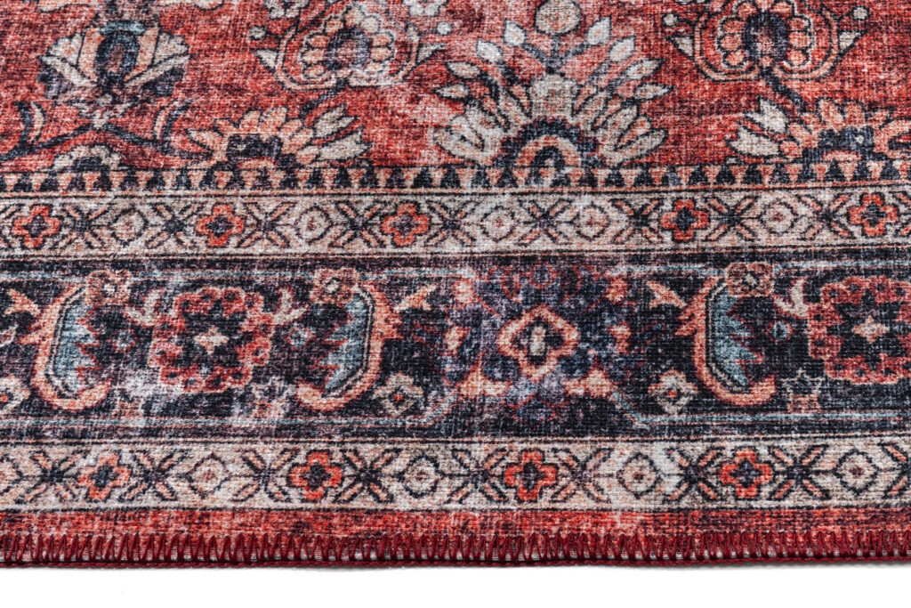 Teppich Dubai Rot Ornamente Rutschfest