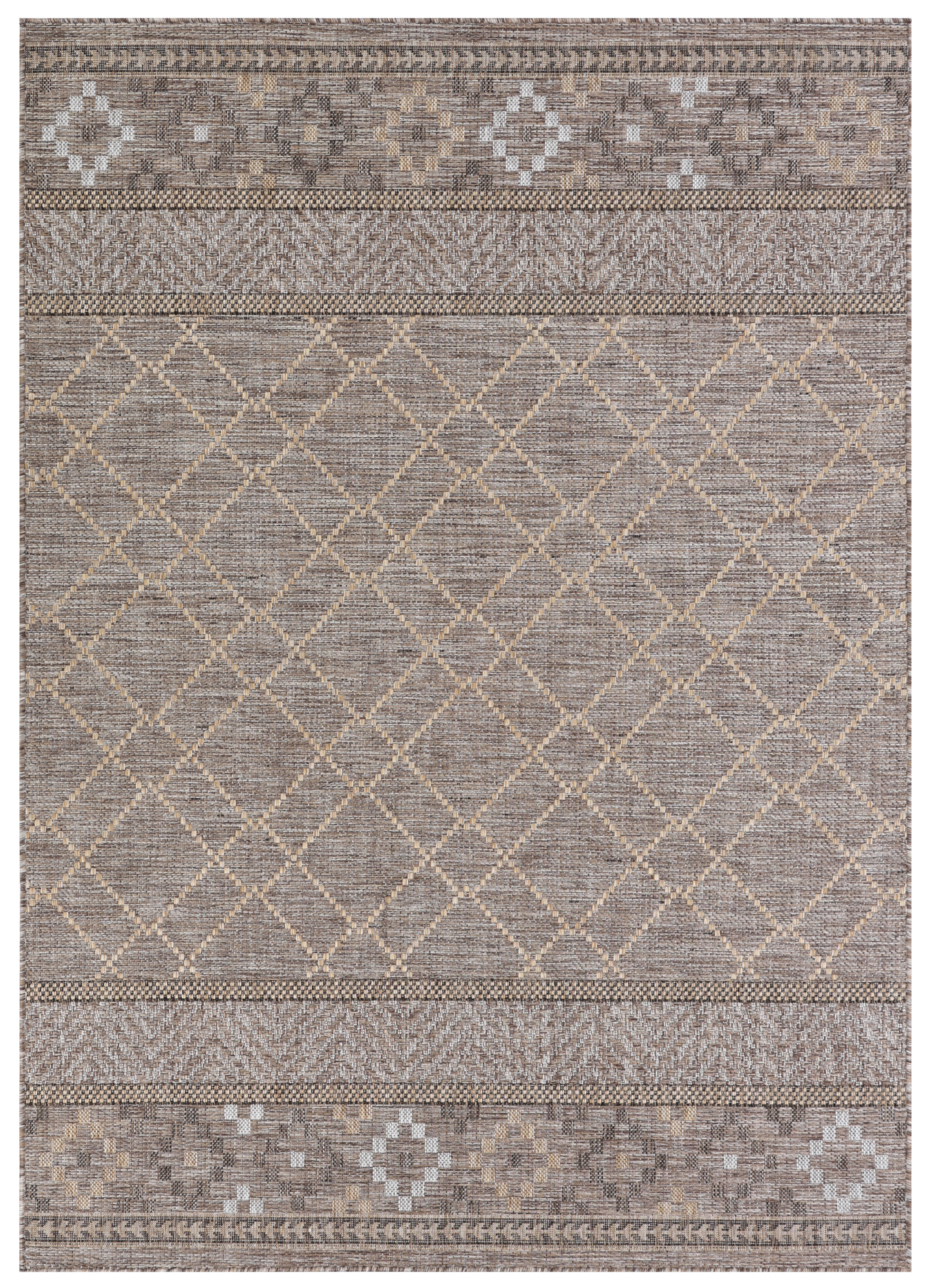 Teppich Outdoor Melissa Braun Geometrisch