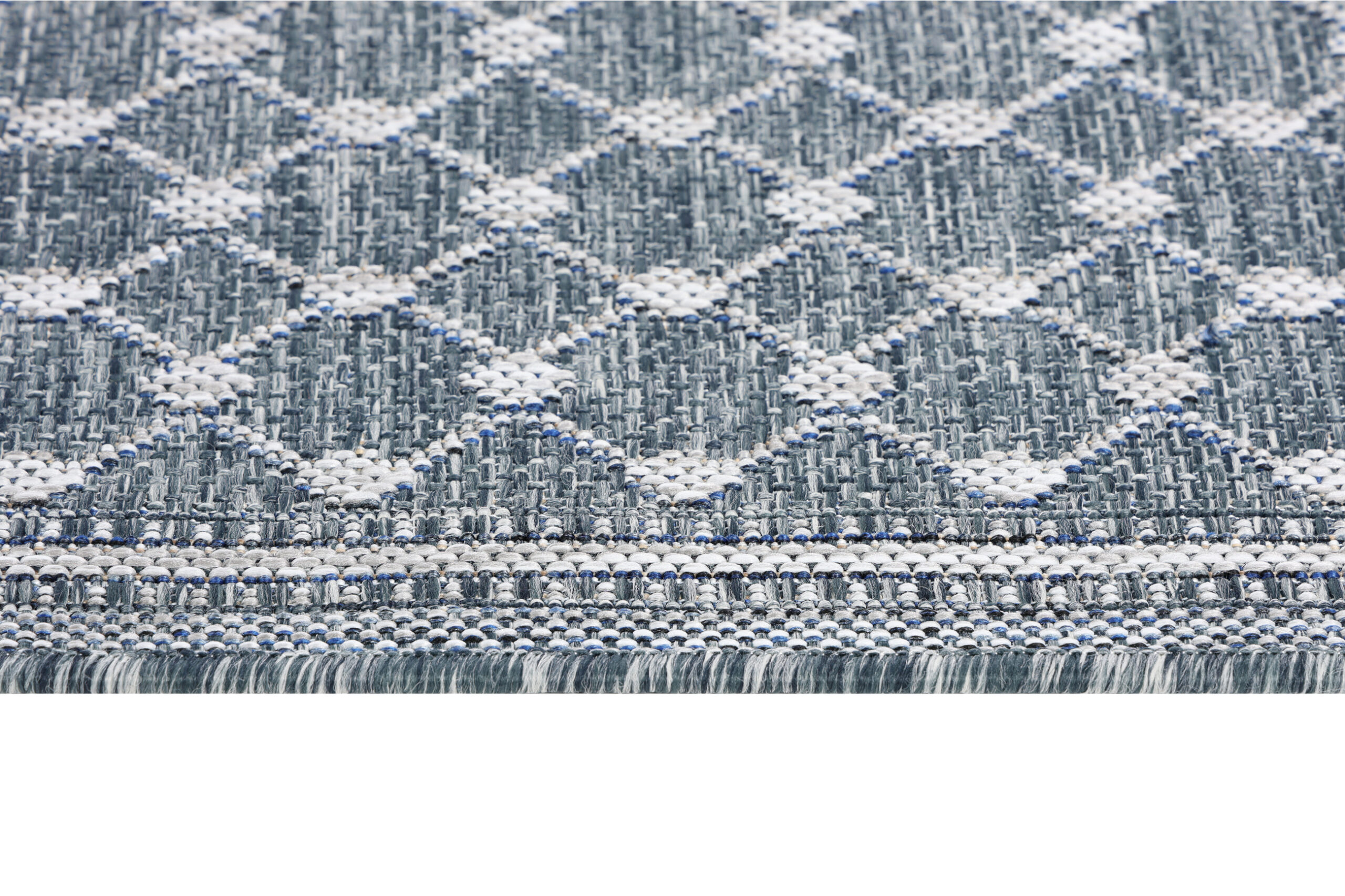 Teppich Outdoor Melissa Blau Rauten