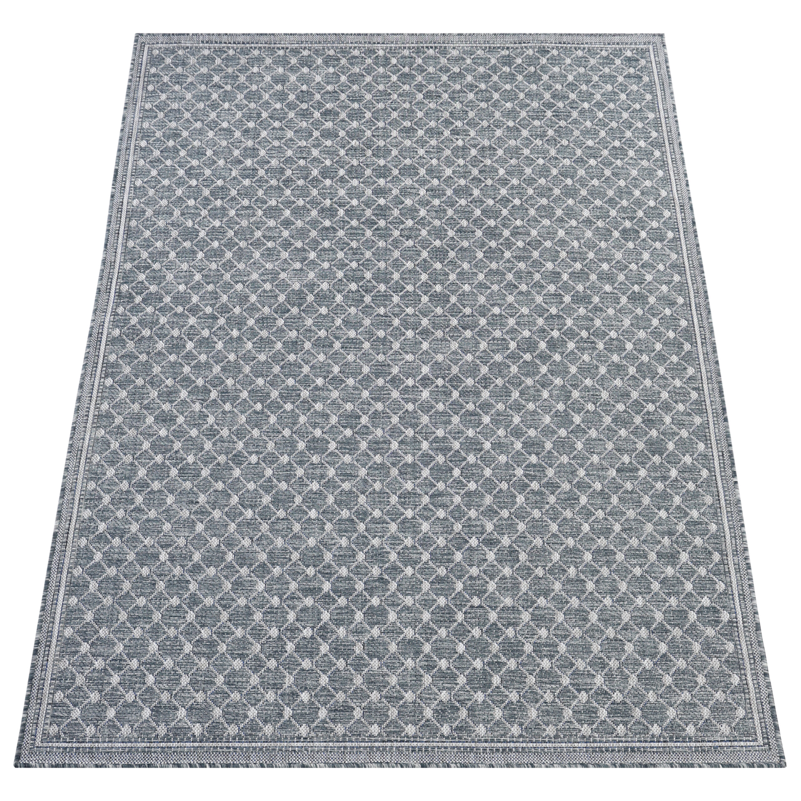 Teppich Outdoor Melissa Blau Rauten