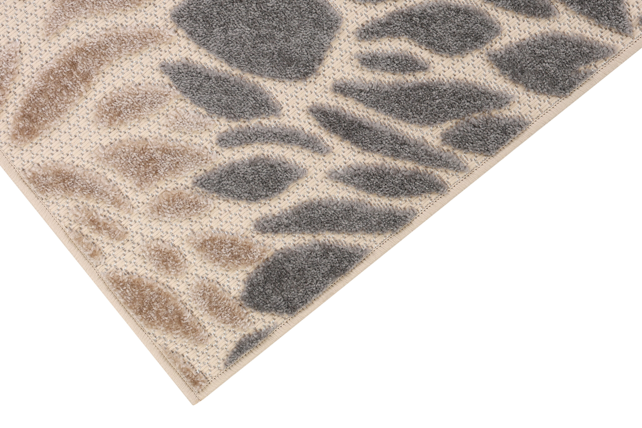 Teppich Outdoor Patio Beige Blumen