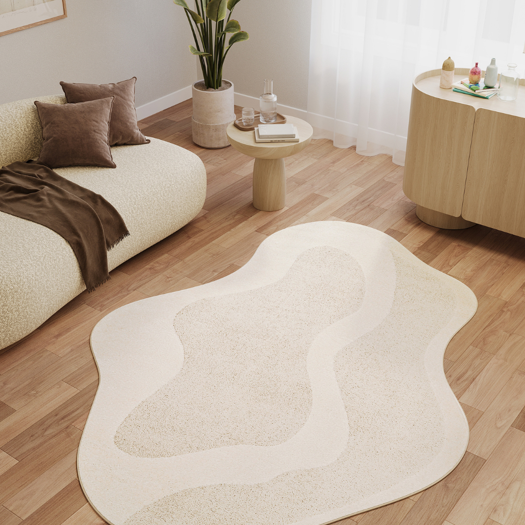 Teppich Terra Creme Unregelmäßige Form
