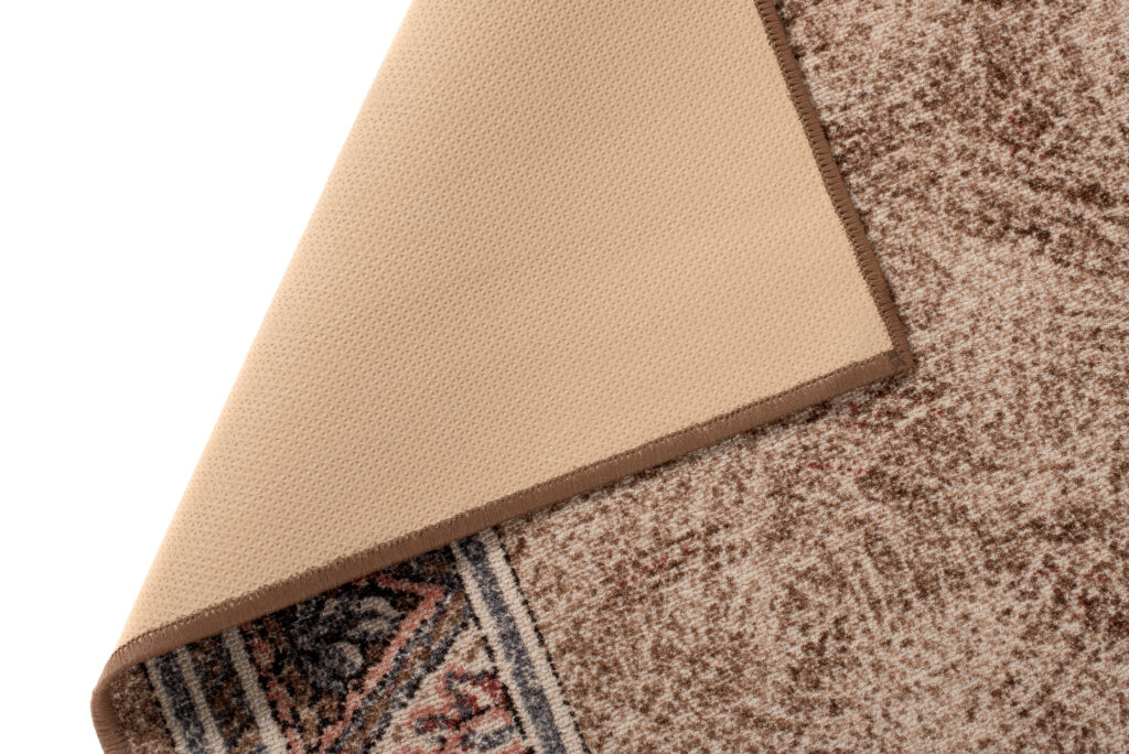 Teppichläufer Rutschfest Braun Beige Geometrisch Meterware