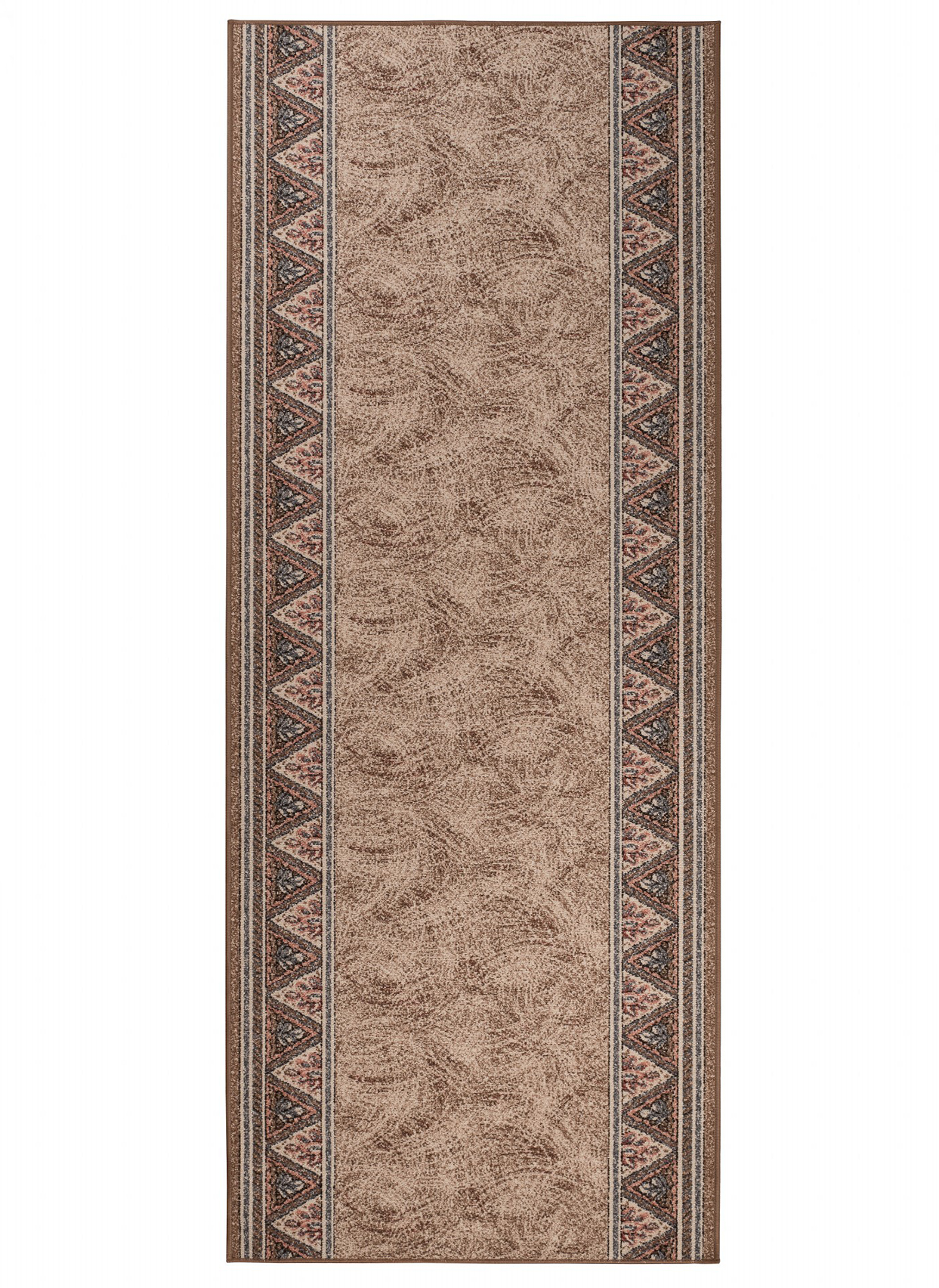 Teppichläufer Rutschfest Braun Beige Geometrisch Meterware