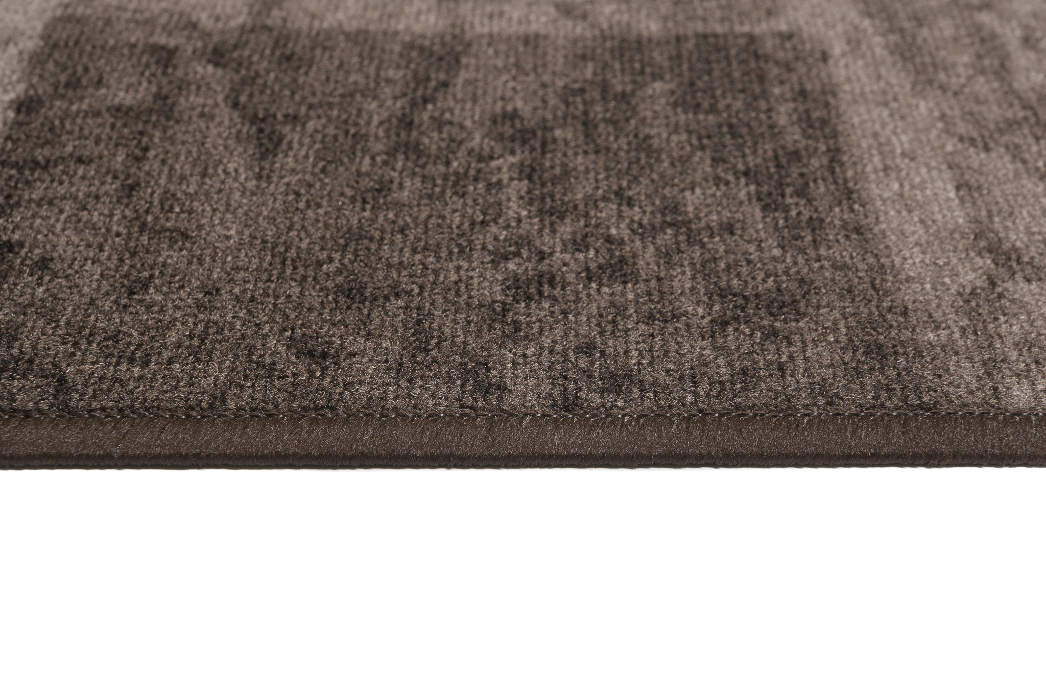 Teppichläufer Rutschfest Dunkelbraun Beige Geometrisch Meterware