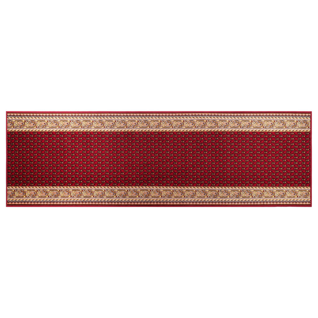 Teppichläufer Rutschfest Rot Gold Meterware