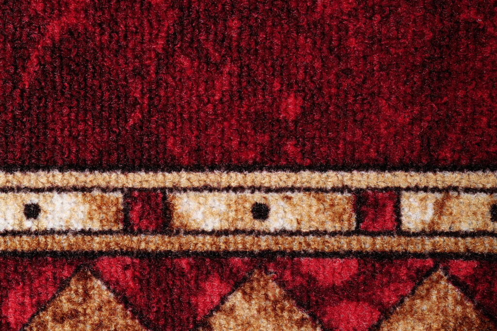 Teppichläufer Rutschfest Rot Ornament Meterware