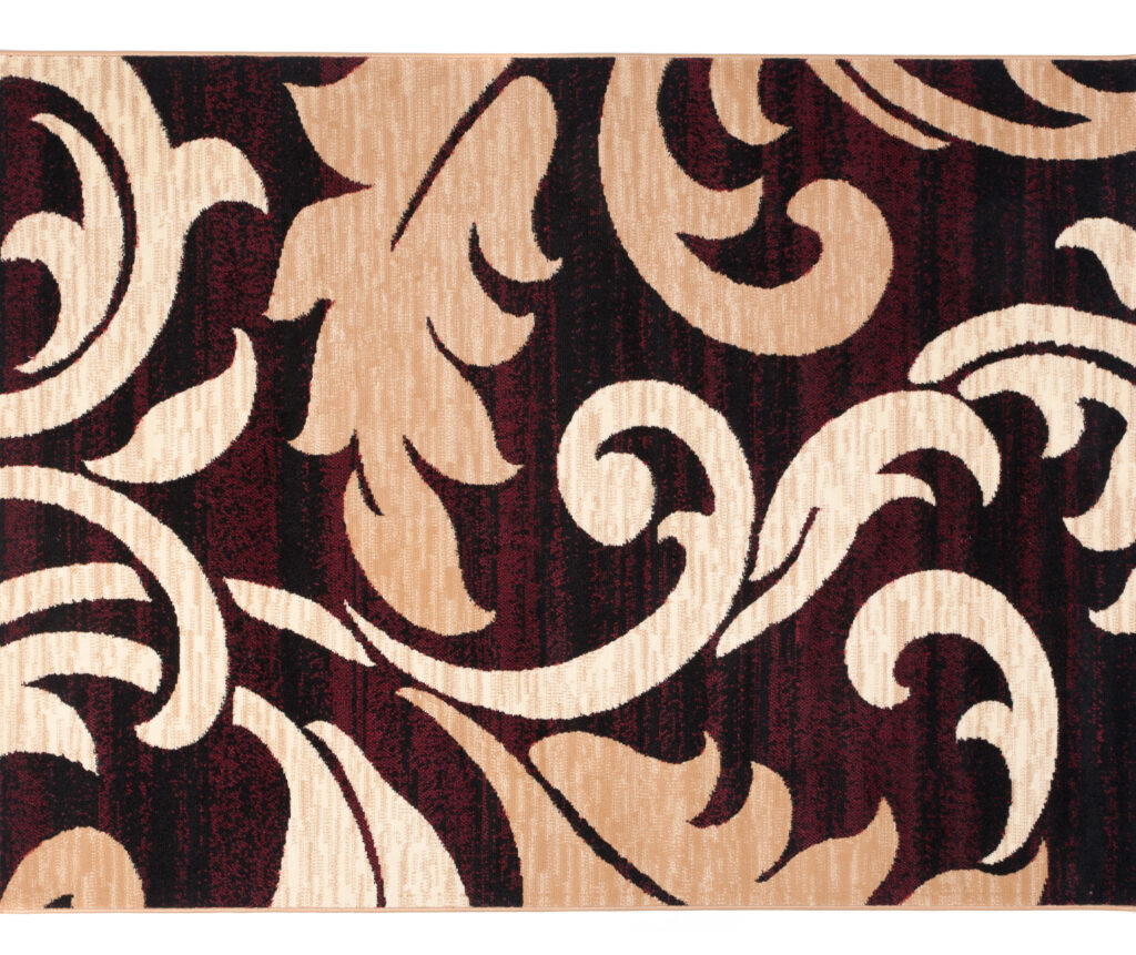 Teppichläufer Dream Bordeauxrot Abstrakt Floral Meterware