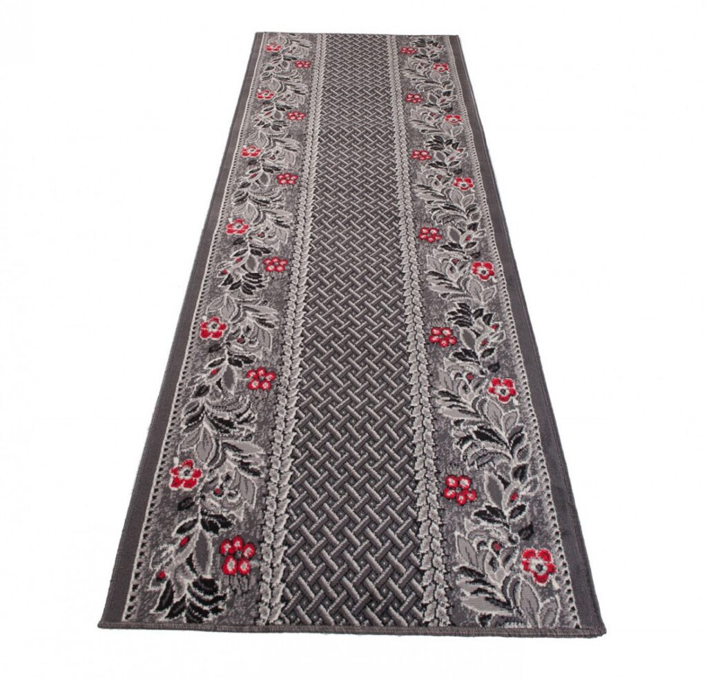 Teppichläufer Dream Grau Abstrakt Floral Meterware