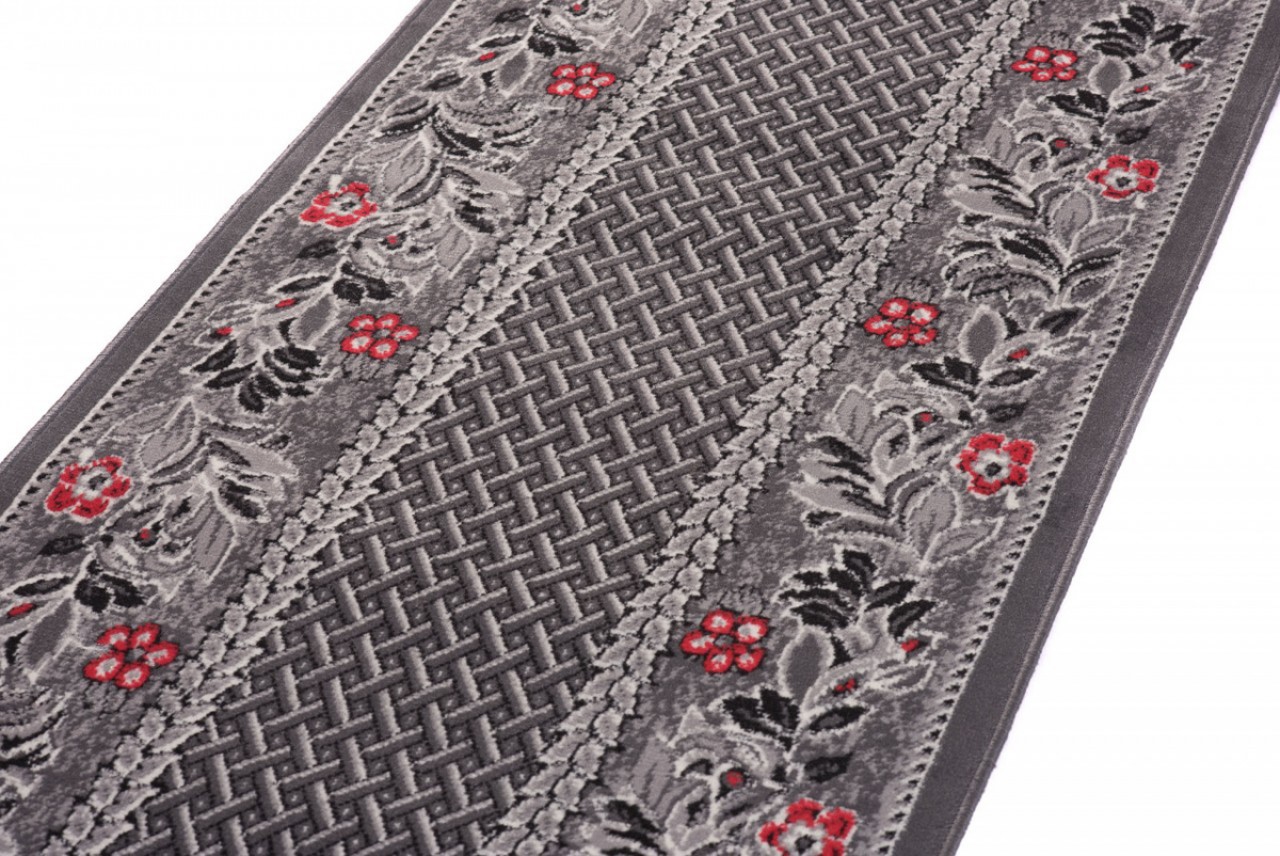 Teppichläufer Dream Grau Abstrakt Floral Meterware