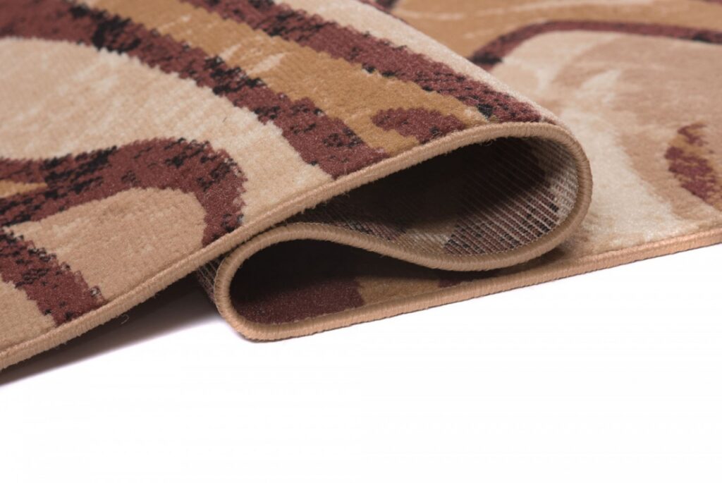 Teppichläufer Dream Braun Beige Abstrakt Wellen Meterware