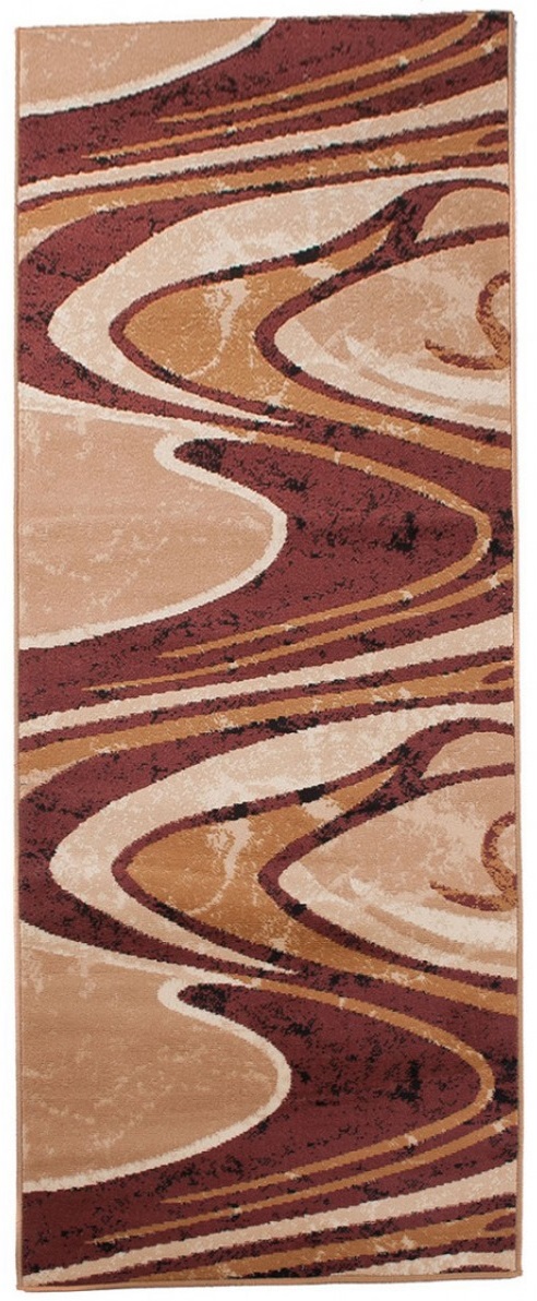 Teppichläufer Dream Braun Beige Abstrakt Wellen Meterware
