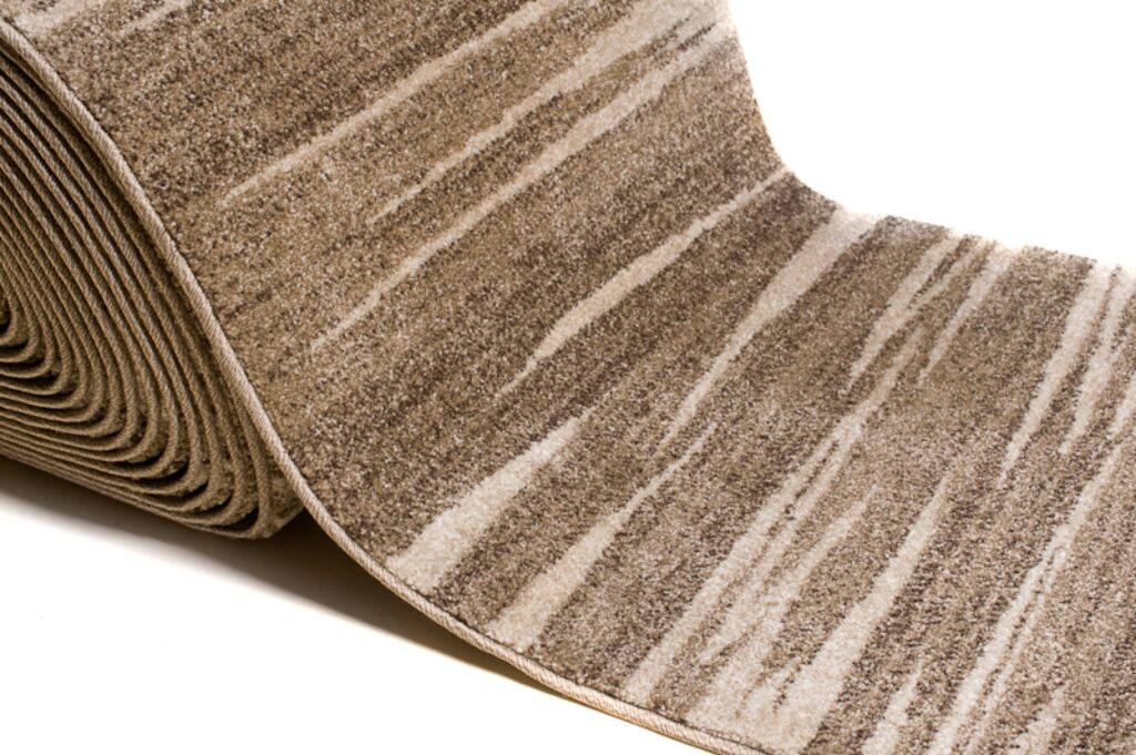 Teppichläufer Sari Dunkel Beige Gestreift Meterware