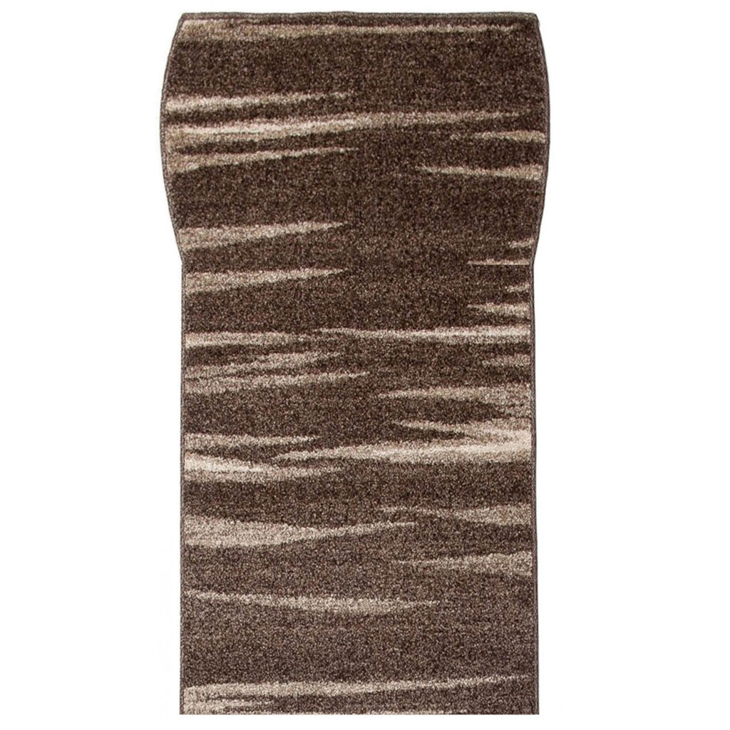 Teppichläufer Sari Braun Beige Gestreift Meterware