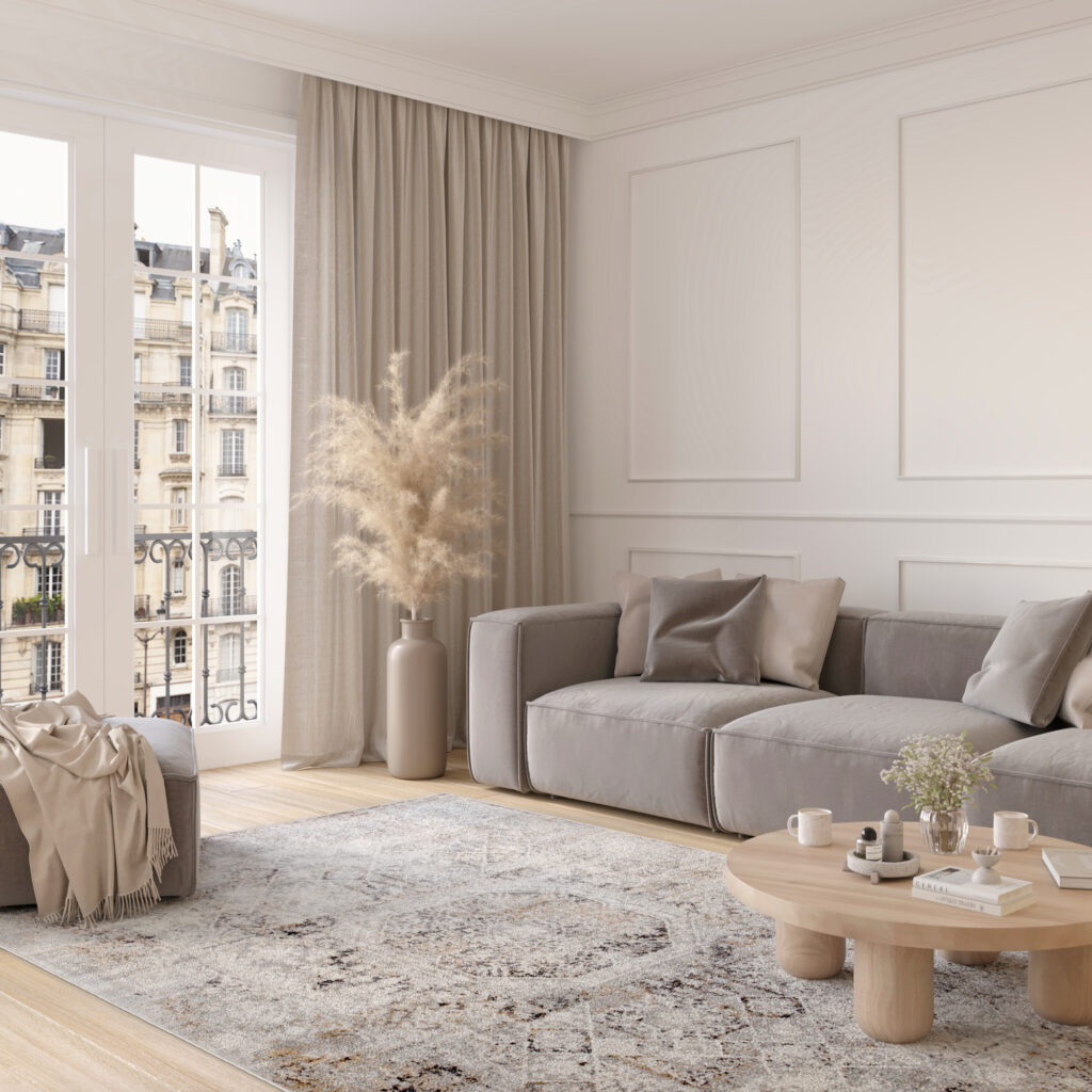 Teppich Valley Grau Beige Vintage Ornamente