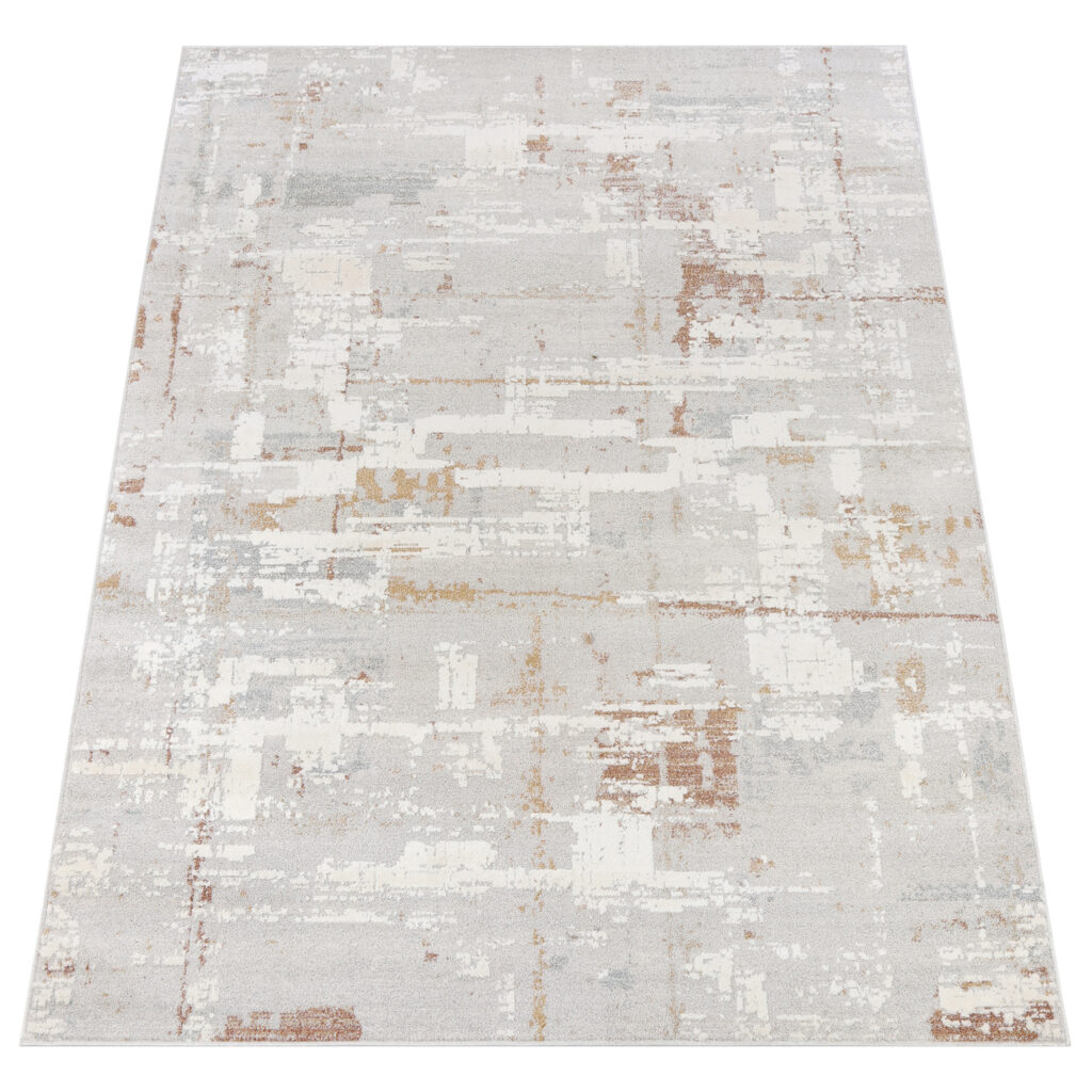 Teppich Trend Grau Creme Abstrakt