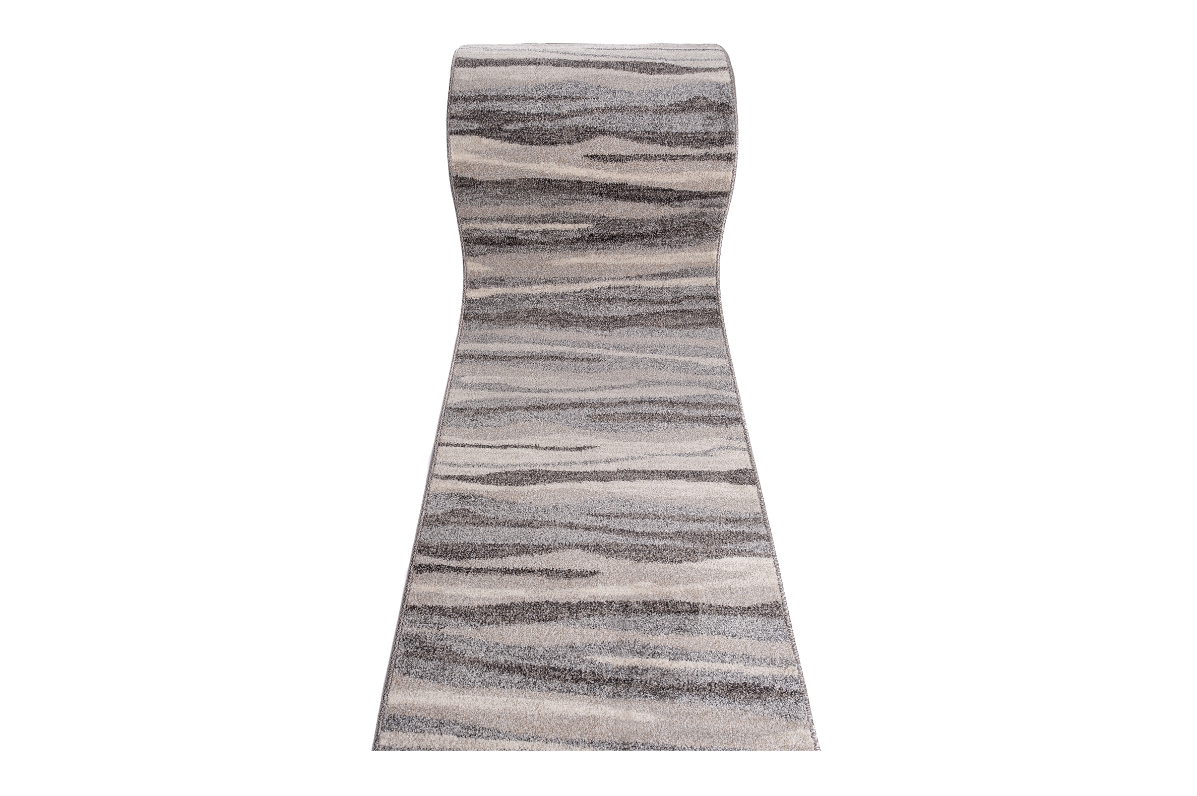 Teppichläufer Sari Grau Beige Abstrakt Meterware