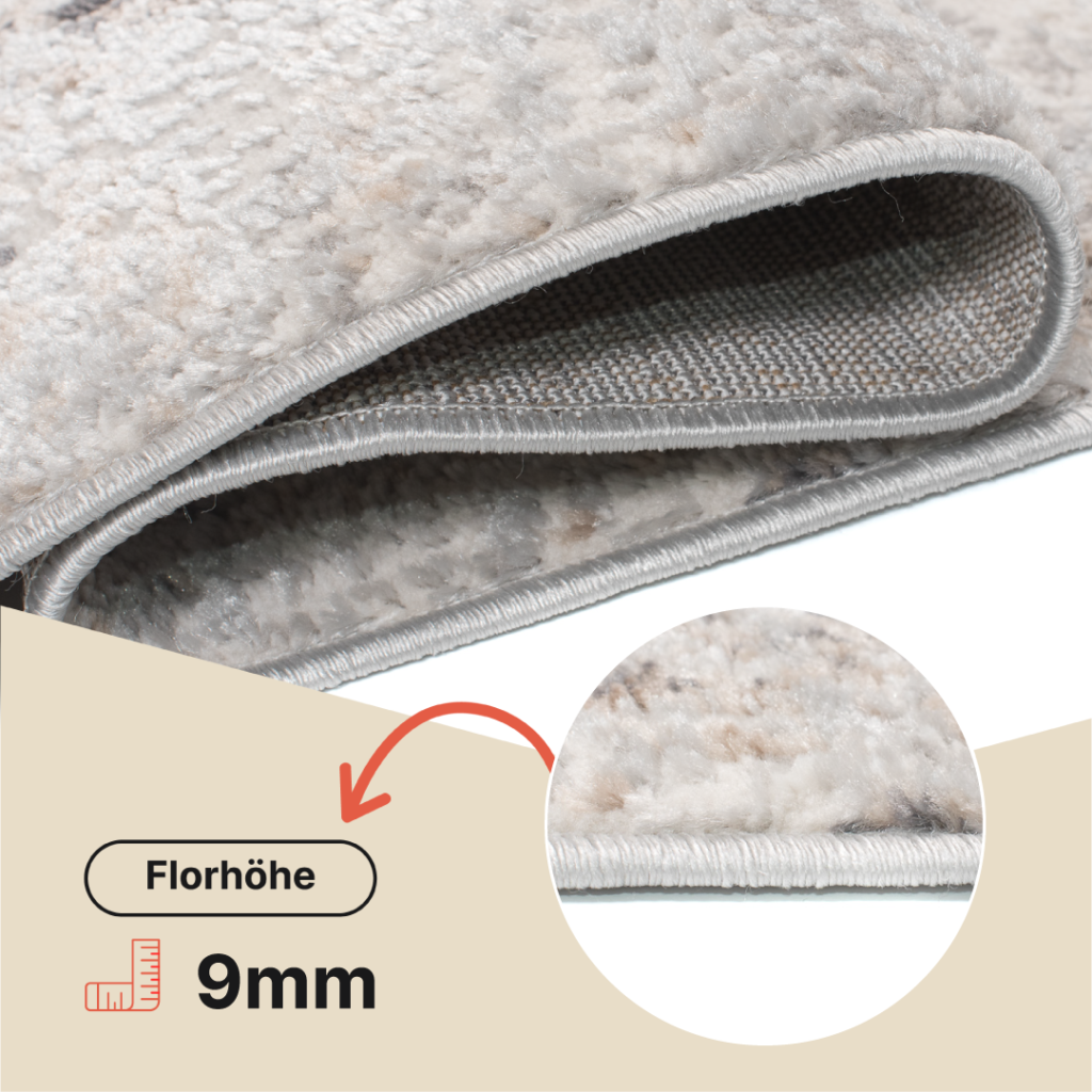 Teppich Valley Grau Beige Vintage Ornamente